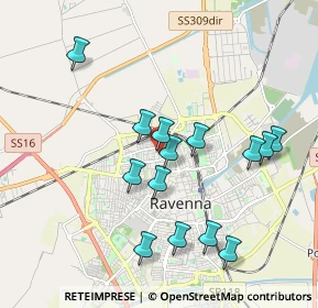 Mappa Via Zampeschi, 48123 Ravenna RA, Italia (1.87429)