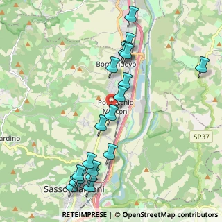 Mappa Via Pontecchio, 40037 Borgonuovo BO, Italia (2.377)