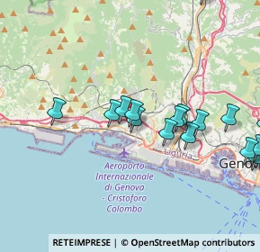 Mappa Via Fabio da Persico, 16154 Genova GE, Italia (5.0765)