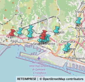 Mappa Via Fabio da Persico, 16154 Genova GE, Italia (1.38429)