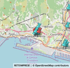 Mappa Via Fabio da Persico, 16154 Genova GE, Italia (2.11167)