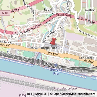 Mappa Via fusinato arnaldo 43/r, 16100 Genova, Genova (Liguria)