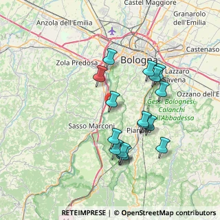 Mappa Via Rio Conco, 40037 Sasso Marconi BO, Italia (7.08313)