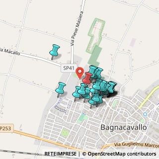 Mappa Via Lamone, 48012 Bagnacavallo RA, Italia (0.35107)