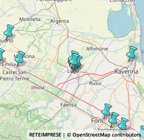 Mappa Via Gabriele D'Annunzio, 48022 Lugo RA, Italia (24.25143)