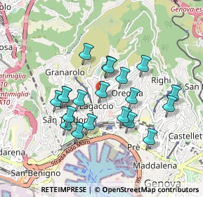 Mappa Via dei Cinque Santi, 16134 Genova GE, Italia (0.7925)