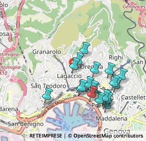 Mappa Via dei Cinque Santi, 16134 Genova GE, Italia (0.922)