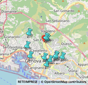 Mappa Via Montaldo Leonardo, 16137 Genova GE, Italia (1.64364)