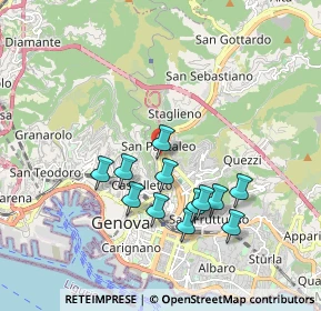 Mappa Via Montaldo Leonardo, 16137 Genova GE, Italia (1.71917)