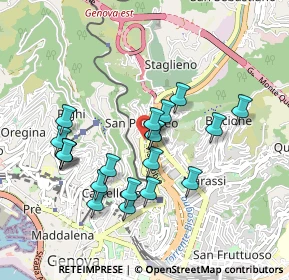 Mappa Via Montaldo Leonardo, 16137 Genova GE, Italia (0.858)