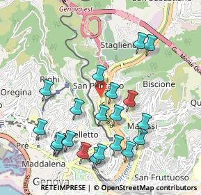 Mappa Via Montaldo Leonardo, 16137 Genova GE, Italia (1.057)