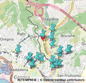 Mappa Via Montaldo Leonardo, 16137 Genova GE, Italia (1.062)