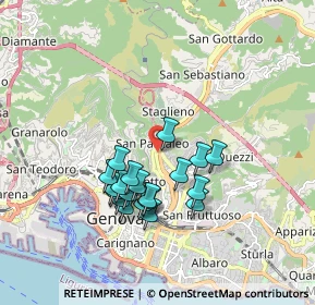 Mappa Via Bobbio 306 R 16137 Genova, 16100 Genova GE, Italia (1.5545)