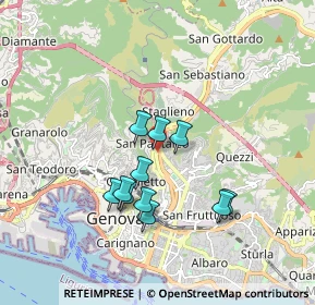 Mappa Via Bobbio, 16100 Genova GE, Italia (1.48364)