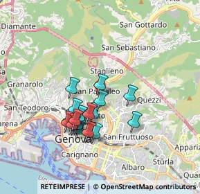 Mappa Via Bobbio 306 R 16137 Genova, 16100 Genova GE, Italia (1.5385)
