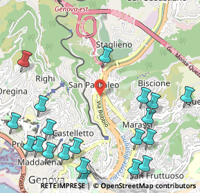 Mappa Via Bobbio 306 R 16137 Genova, 16100 Genova GE, Italia (1.481)