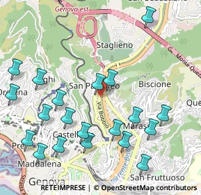 Mappa Via Bobbio, 16100 Genova GE, Italia (1.222)