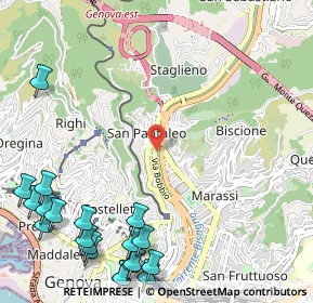 Mappa Via Bobbio 306 R 16137 Genova, 16100 Genova GE, Italia (1.664)