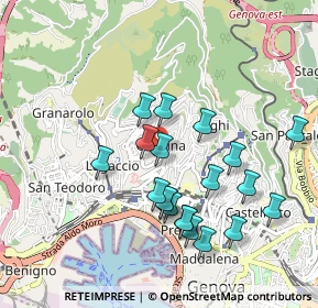 Mappa Via Giuseppe Maria Saporiti, 16134 Genova GE, Italia (0.915)