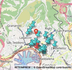 Mappa Via Giuseppe Maria Saporiti, 16134 Genova GE, Italia (0.7815)