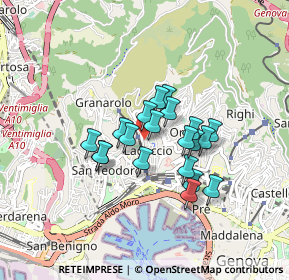 Mappa Via Bari, 16134 Genova GE, Italia (0.628)