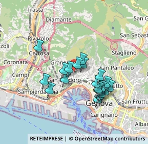 Mappa Via Bari, 16134 Genova GE, Italia (1.5075)