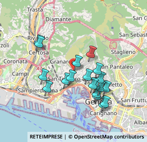 Mappa Via Bari, 16134 Genova GE, Italia (1.67579)