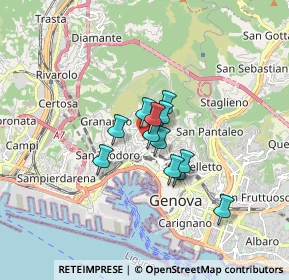 Mappa Via Boine, 16134 Genova GE, Italia (1.03917)