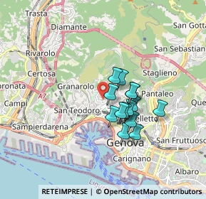 Mappa Via Boine, 16134 Genova GE, Italia (1.22214)