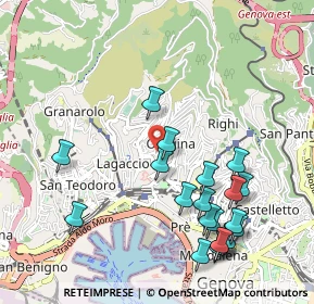 Mappa Via Boine, 16134 Genova GE, Italia (1.1545)