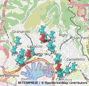 Mappa Via Boine, 16134 Genova GE, Italia (1.073)