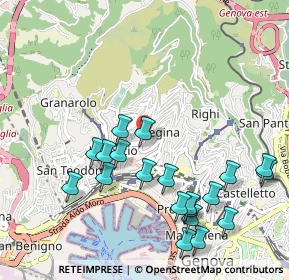 Mappa Via Boine, 16134 Genova GE, Italia (1.143)