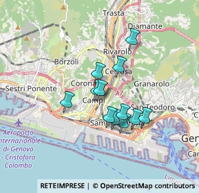 Mappa Perini, 16152 Genova GE, Italia (1.2925)