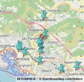 Mappa Via Gribodo Giovanni, 16142 Genova GE, Italia (2.01455)