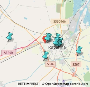 Mappa Via Talamone, 48124 Ravenna RA, Italia (2.64364)