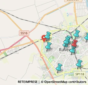 Mappa Via Talamone, 48124 Ravenna RA, Italia (2.33545)