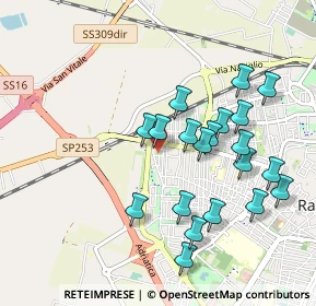 Mappa Via Talamone, 48124 Ravenna RA, Italia (0.9545)