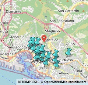 Mappa Via Carso, 16137 Genova GE, Italia (1.69833)