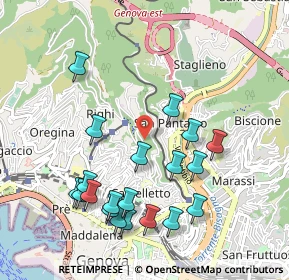 Mappa Via Carso, 16137 Genova GE, Italia (1.0745)