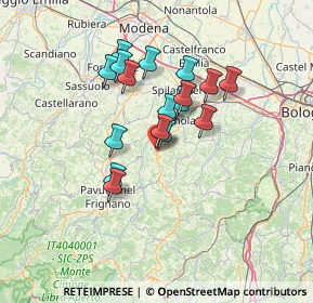 Mappa Via G. Garibaldi, 41052 Guiglia MO, Italia (11.16412)