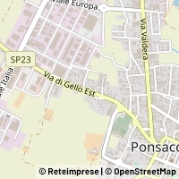 Mapa Ponsacco