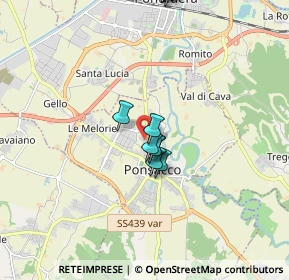 Mappa Via la Pieve, 56038 Ponsacco PI, Italia (2.774)