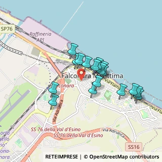 Mappa Via Preventorio, 60015 Falconara Marittima AN, Italia (0.76235)