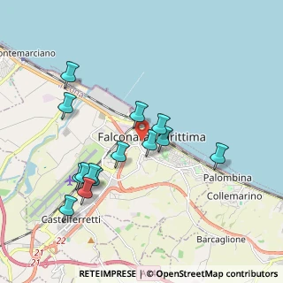 Mappa Via Augusto Bordoni, 60015 Falconara Marittima AN, Italia (1.93643)