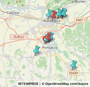Mappa Via Firenze, 56038 Ponsacco PI, Italia (3.63091)
