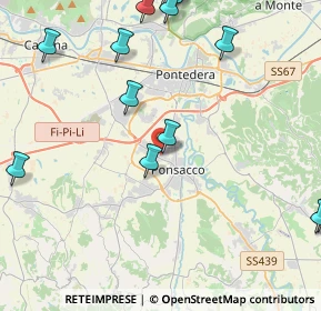 Mappa Via Firenze, 56038 Ponsacco PI, Italia (6.165)