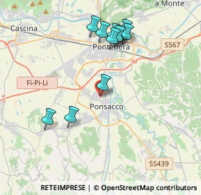 Mappa Via Perugia, 56038 Ponsacco PI, Italia (3.95273)