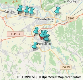 Mappa Via Perugia, 56038 Ponsacco PI, Italia (3.28364)