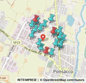 Mappa Via Perugia, 56038 Ponsacco PI, Italia (0.341)