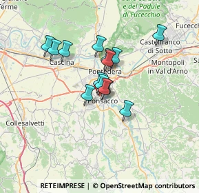 Mappa Via Perugia, 56038 Ponsacco PI, Italia (5.05143)